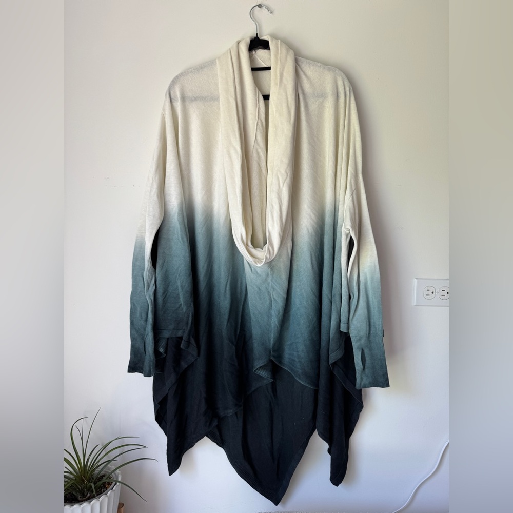 Nicholas K Free People Poncho Cardigan size S tie diy ombré